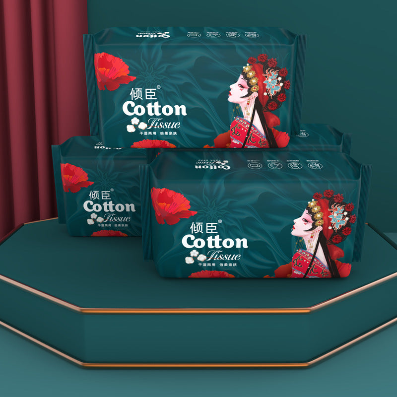 Wholesale Disposable Face Towels with Chinese Style, Hanging Pull-Type Cotton Soft Towels, Thickened Face Towels, Hanging Cleansing Towels, Face Towels
