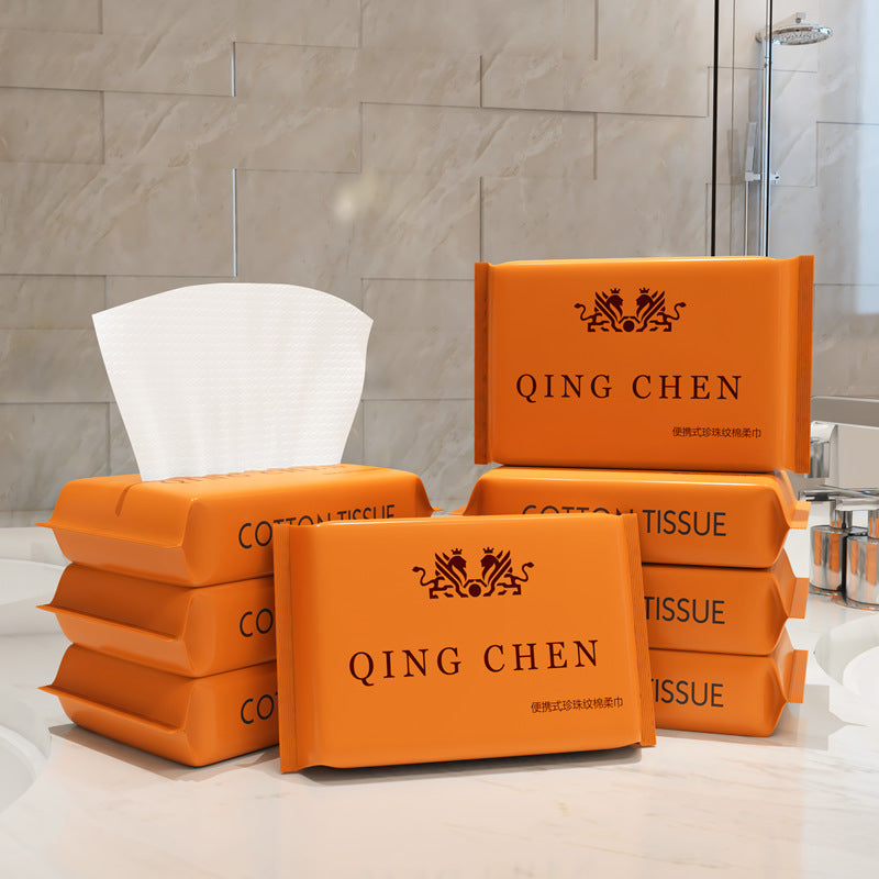 Wholesale Disposable Face Towels with Chinese Style, Hanging Pull-Type Cotton Soft Towels, Thickened Face Towels, Hanging Cleansing Towels, Face Towels