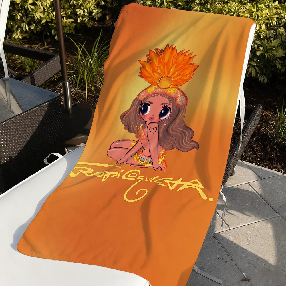 Xawly™ K-Karol G Funny Towel Towels For Beaches Yoga Studios
