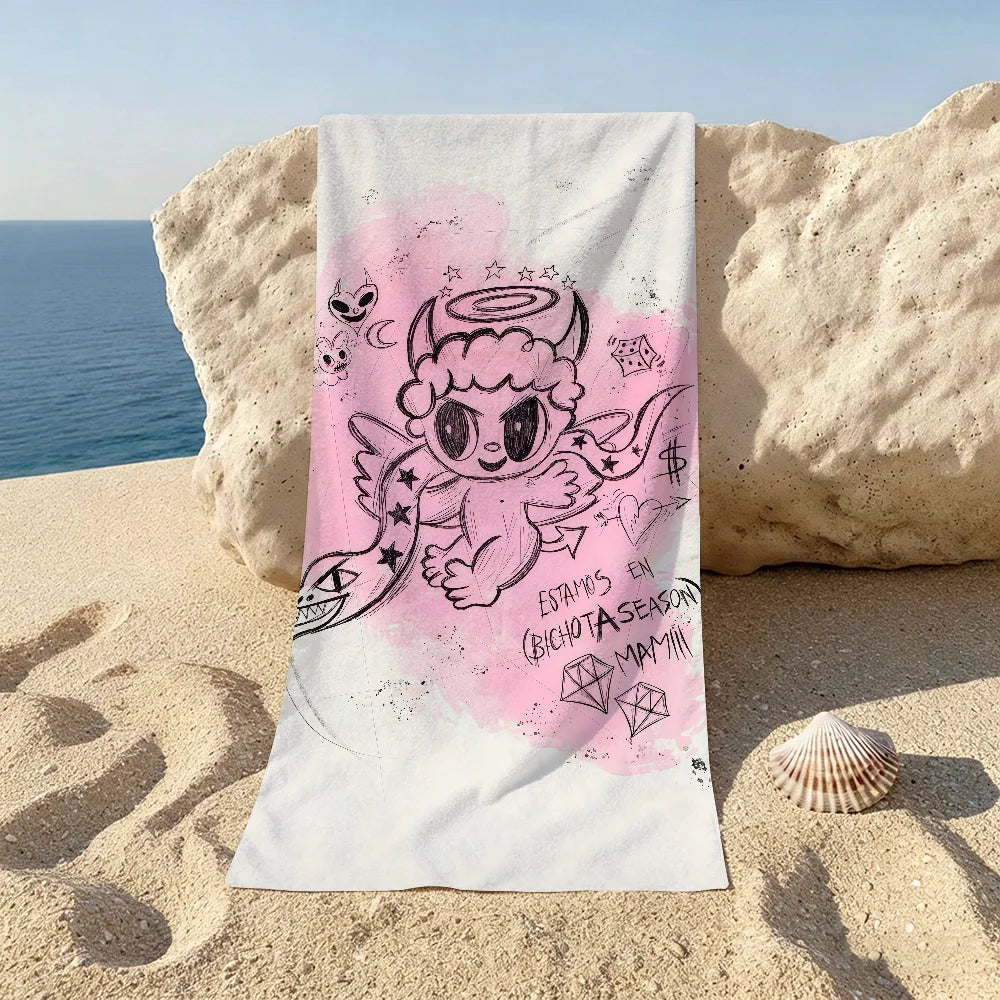 Xawly™ K-Karol G Funny Towel Towels For Beaches Yoga Studios