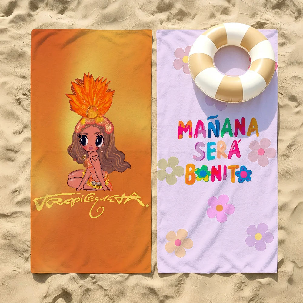 Xawly™ K-Karol G Funny Towel Towels For Beaches Yoga Studios