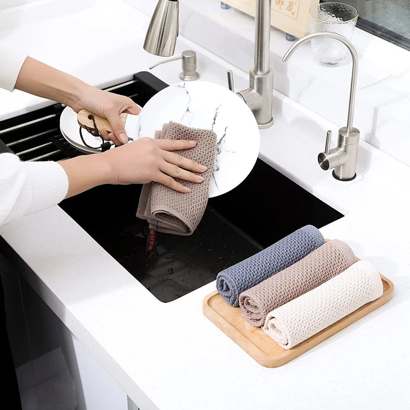 Xawly™ Premium Cotton Kitchen Cloth – Ultra Soft, Super Absorbent & Reusable Cleaning Towel